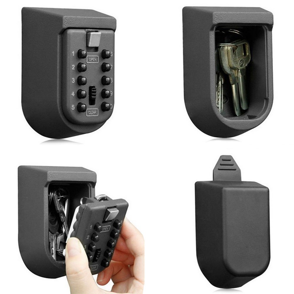 Lockbox Key Secure - Duvara Monte Edilebilir Düğmeli Şifreli Anahtar
