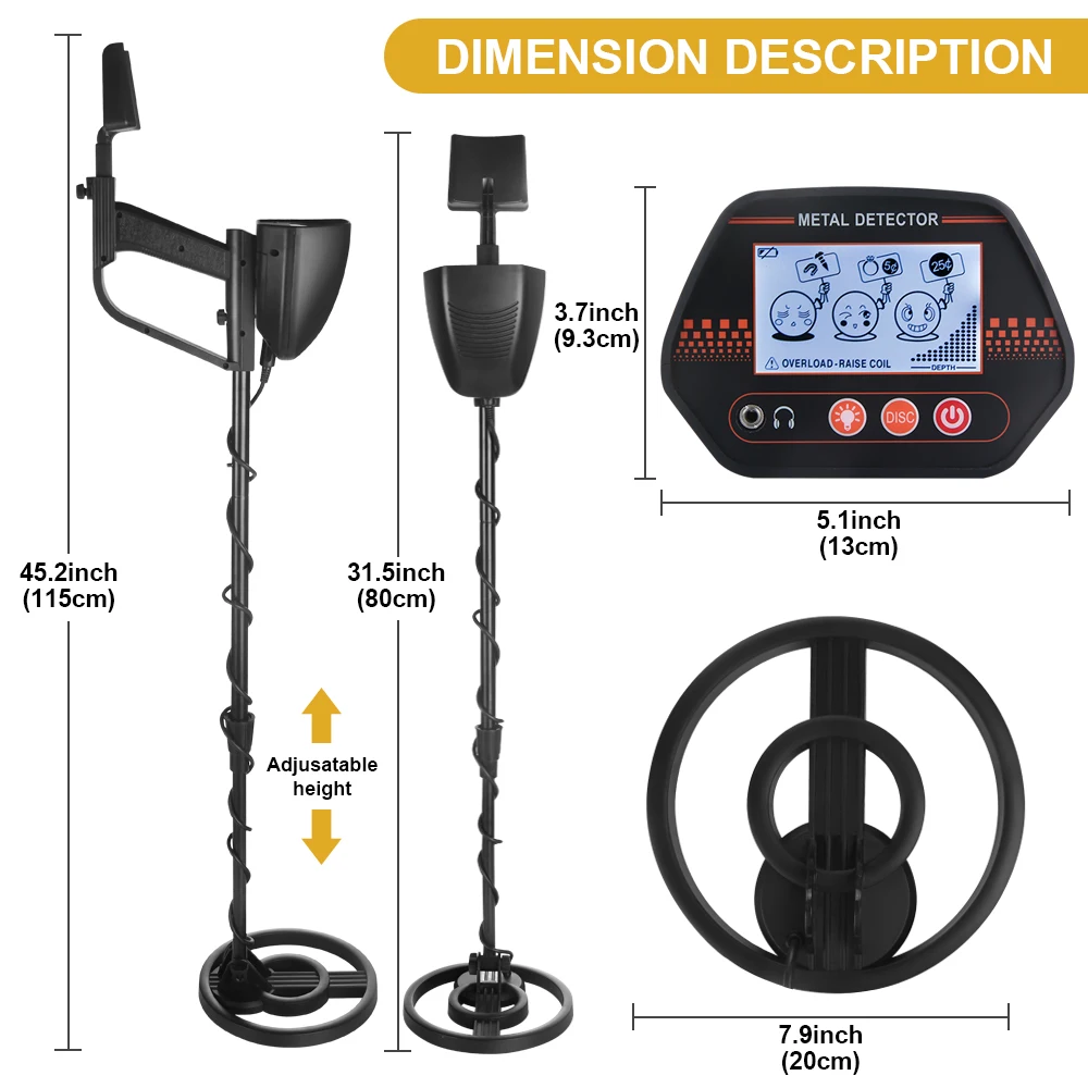 Co Detector Plug - MD4070 Yeraltı Metal Dedektörü Yüksek Hassasiyetli