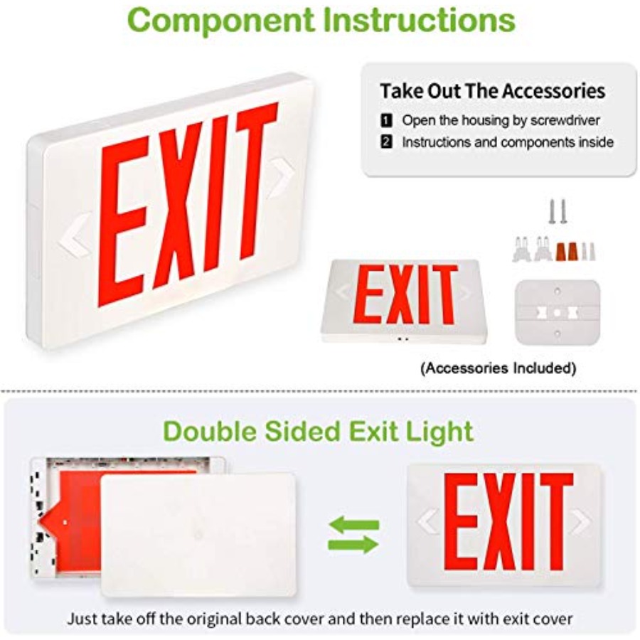 Ultra İnce LED Çıkış İşareti,  - Emergency Exit Sign incelemesi ve fiyatı