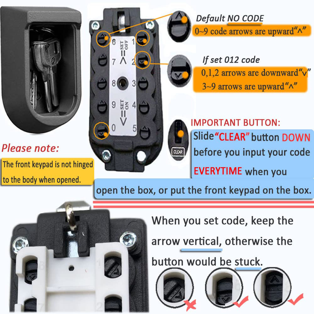 Duvara Monte Edilebilir Düğmel - Lockbox Key Secure incelemesi ve fiyatı