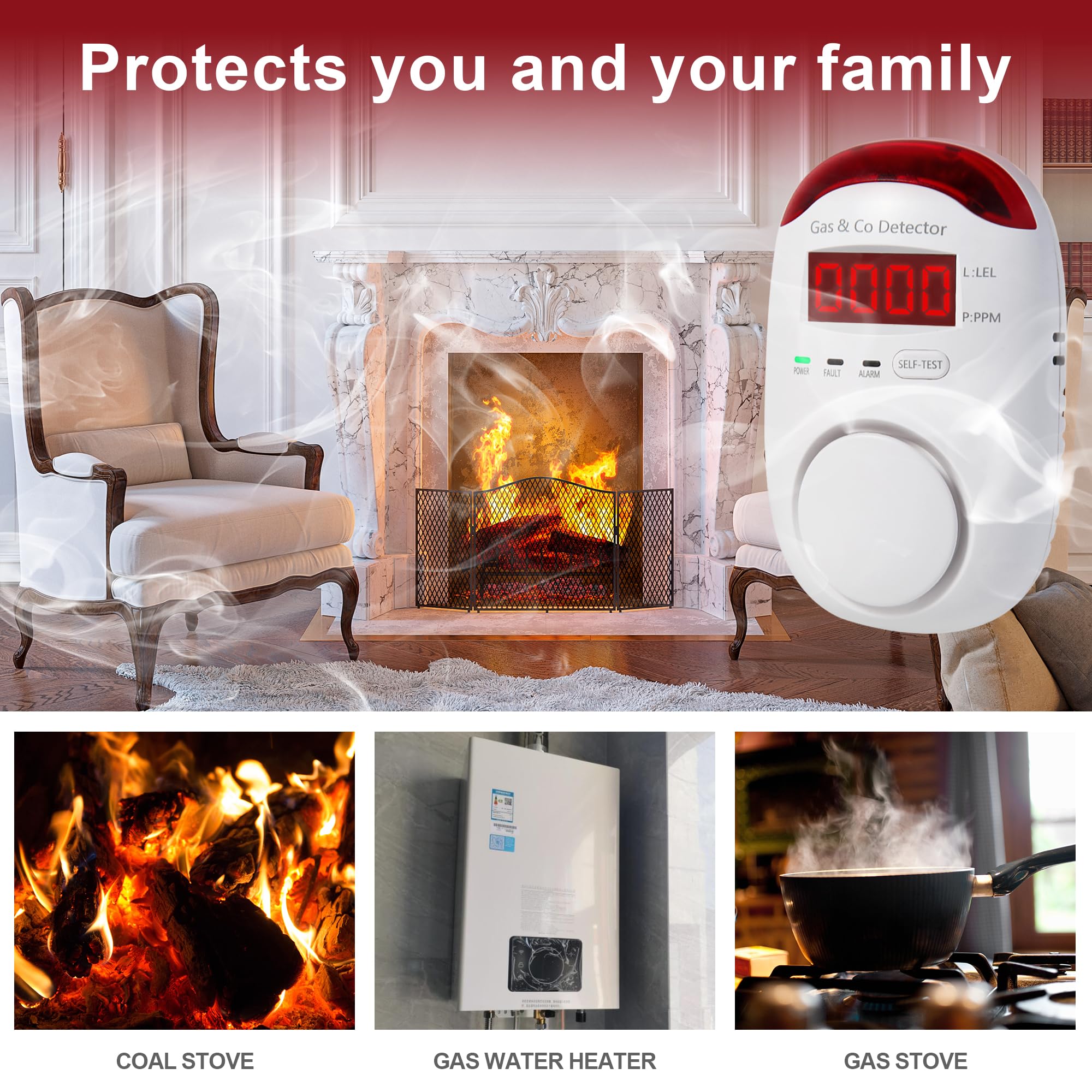 Kombinasyonlu Gaz ve Karbon Mo - Co Detector Plug incelemesi ve fiyatı