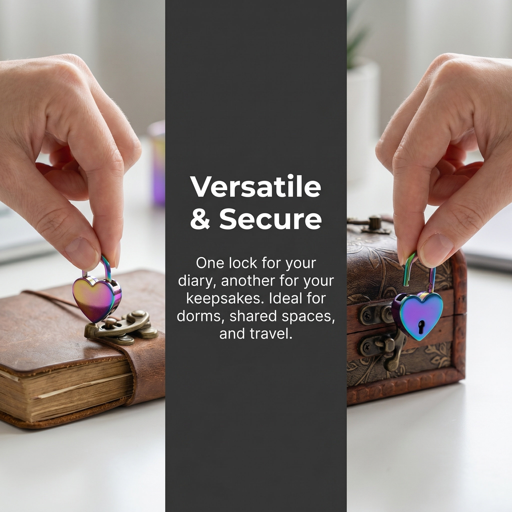 2 takım Mini kalp şeklinde asm - Lockbox Key Secure incelemesi ve fiyatı